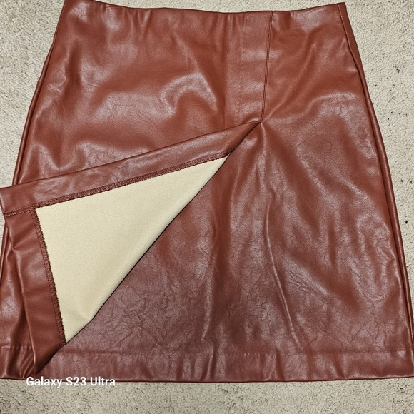 Bar III Faux Leather Skirt Size S - Picture 3 of 8